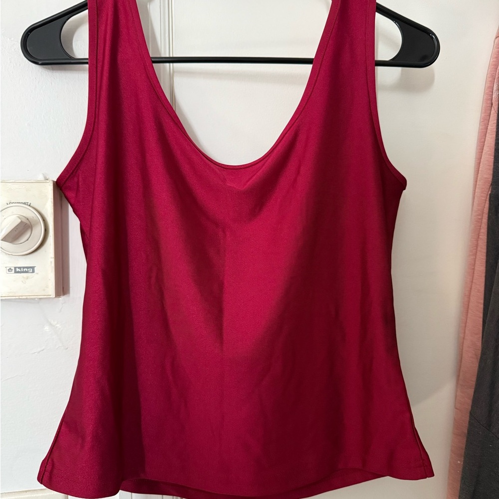 SHEIN Burgundy Tank Top